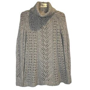 SLEEPING ON SNOW Women’s Cream Eldora Wool Blend Turtleneck Chunky Sweater Sz S